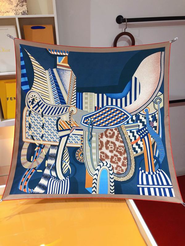 Hermes  silk scarf 90X90cm E08 (16)
